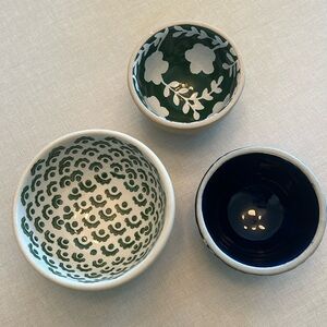 Set of three small bowls from Mud Pie
